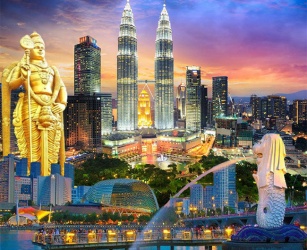 SINGAPORE - MALAYSIA - INDONESIA