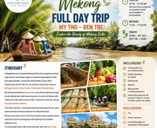 MEKONG FULL DAY TRIP MY THO – BEN TRE (US$27/pax)